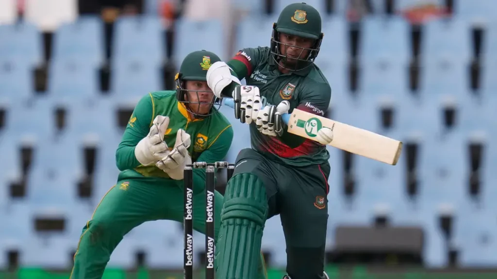 "Bangladesh Restricted by Dominant South African Bowling Attack"