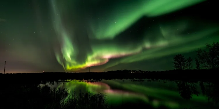 Northern lights paint sky in stunning display